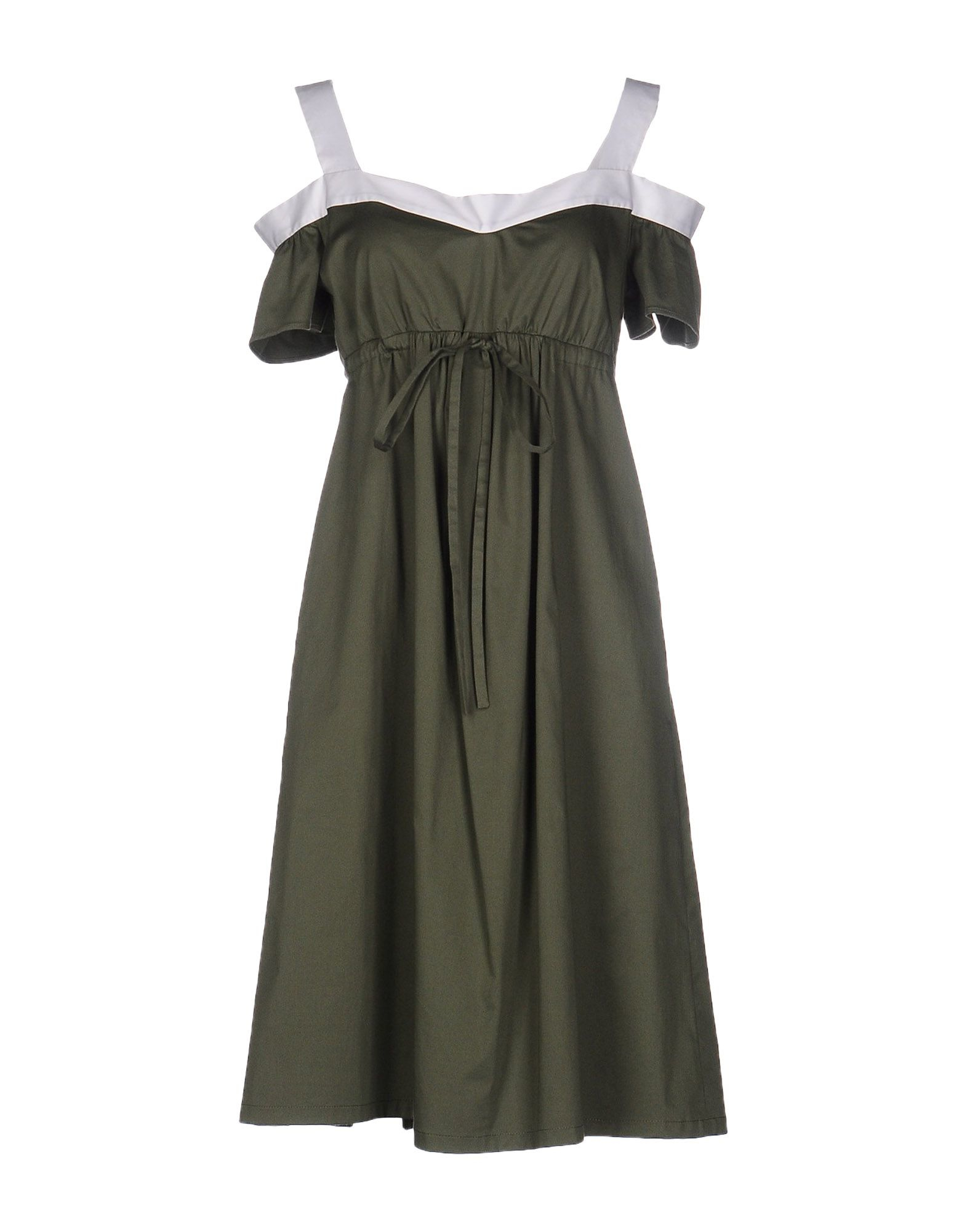 Jil sander navy Knee-length Dress in Multicolor (Military green) | Lyst